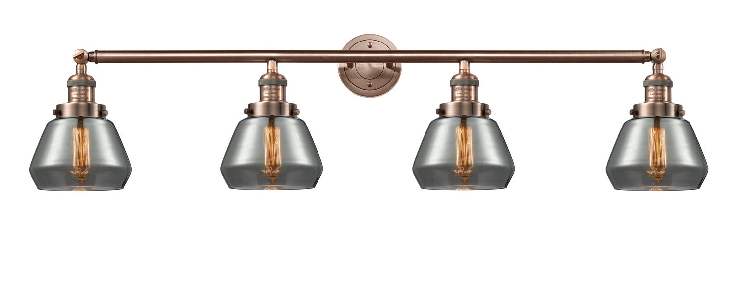 Innovations - 215-AC-G173 - Four Light Bath Vanity - Franklin Restoration - Antique Copper