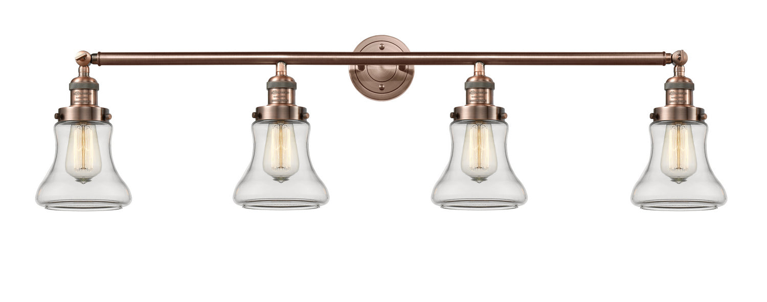 Innovations - 215-AC-G192 - Four Light Bath Vanity - Franklin Restoration - Antique Copper