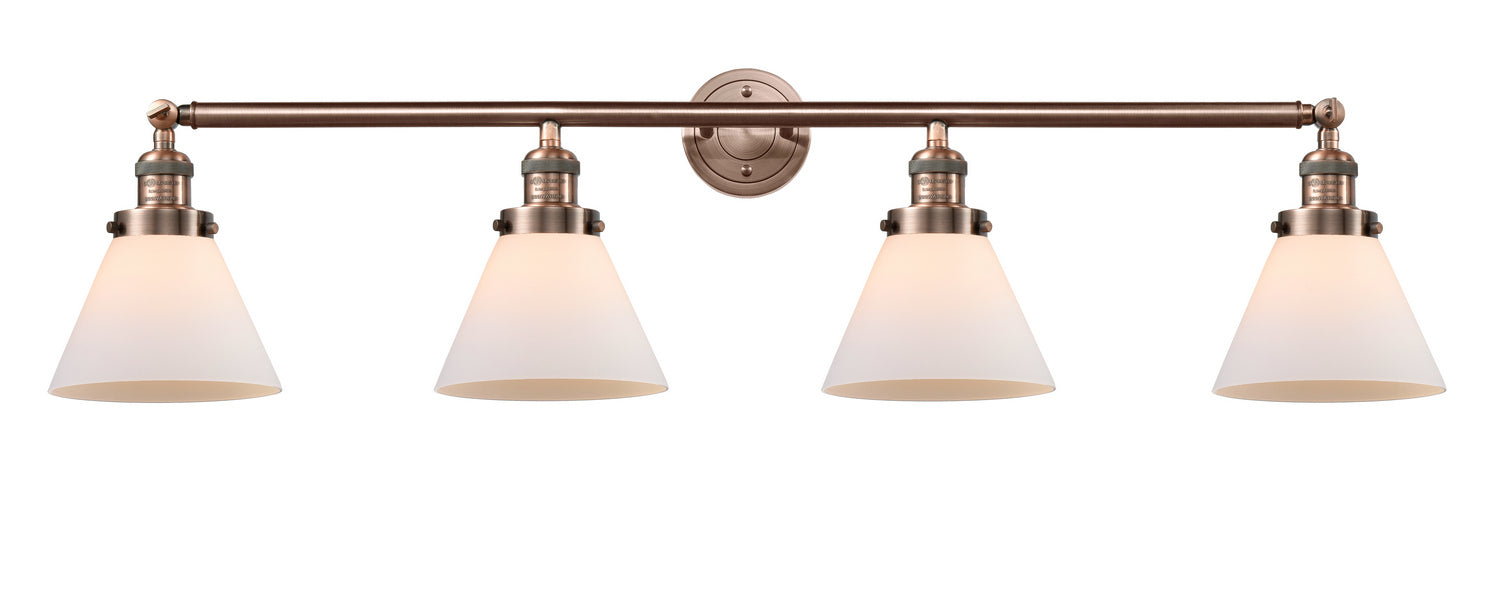 Innovations - 215-AC-G41 - Four Light Bath Vanity - Franklin Restoration - Antique Copper
