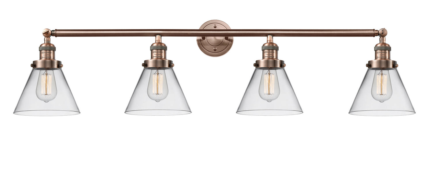 Innovations - 215-AC-G42 - Four Light Bath Vanity - Franklin Restoration - Antique Copper