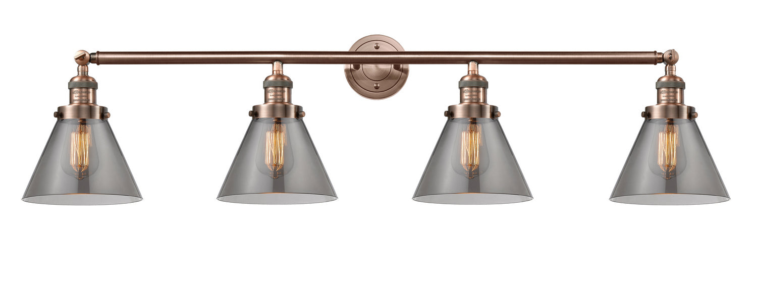 Innovations - 215-AC-G43 - Four Light Bath Vanity - Franklin Restoration - Antique Copper