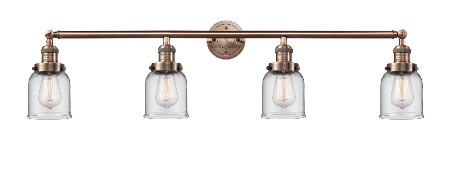 Innovations - 215-AC-G52 - Four Light Bath Vanity - Franklin Restoration - Antique Copper