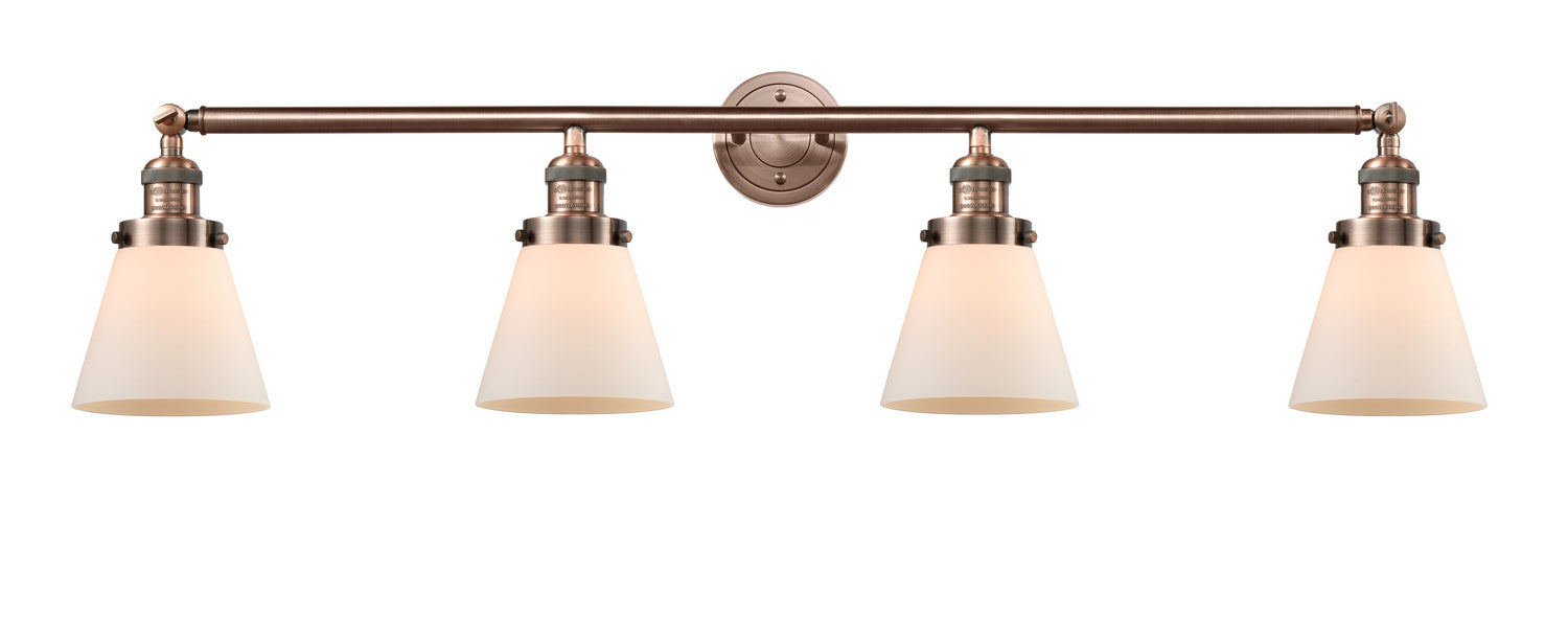 Innovations - 215-AC-G61 - Four Light Bath Vanity - Franklin Restoration - Antique Copper