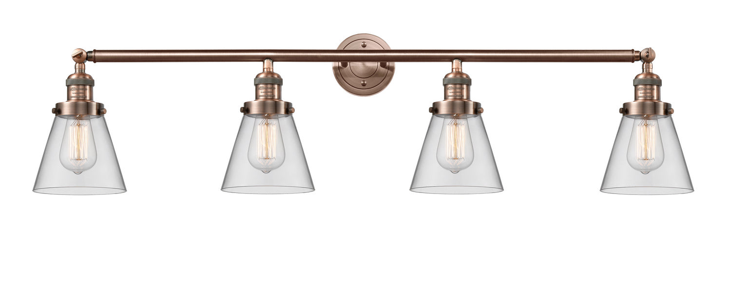 Innovations - 215-AC-G62 - Four Light Bath Vanity - Franklin Restoration - Antique Copper