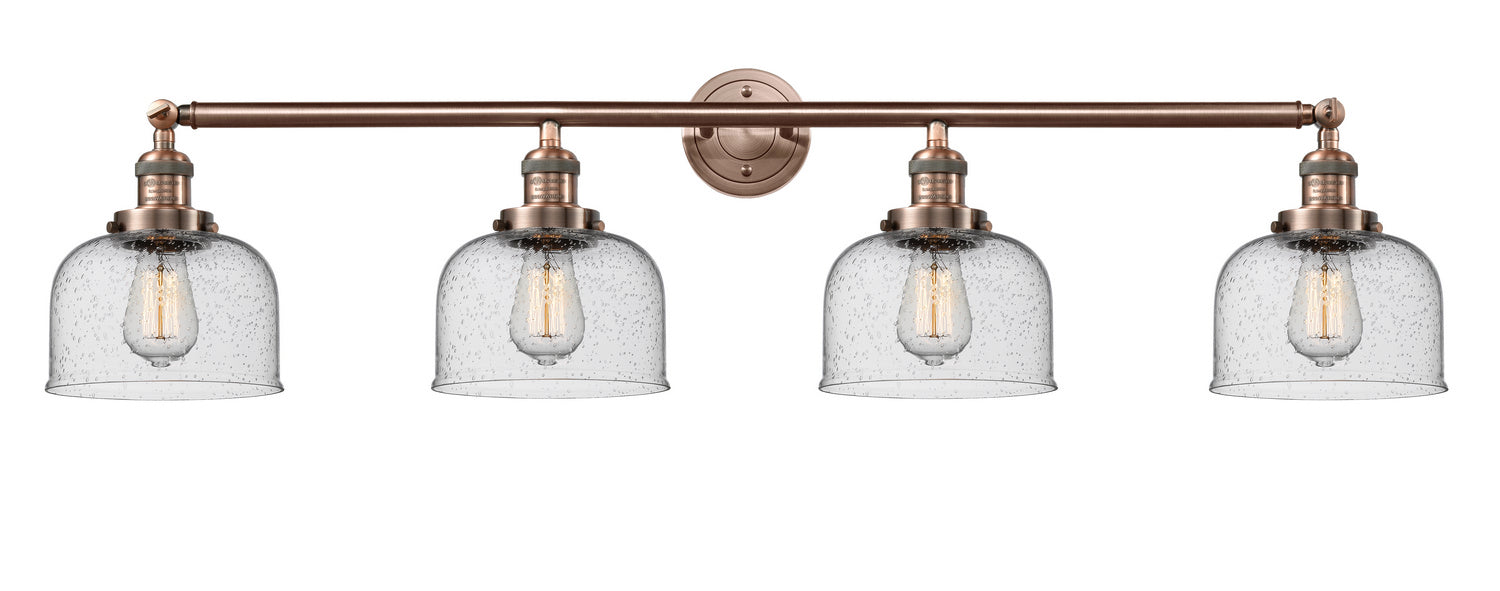 Innovations - 215-AC-G74 - Four Light Bath Vanity - Franklin Restoration - Antique Copper