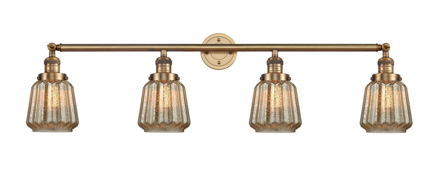Innovations - 215-BB-G146 - Four Light Bath Vanity - Franklin Restoration - Brushed Brass