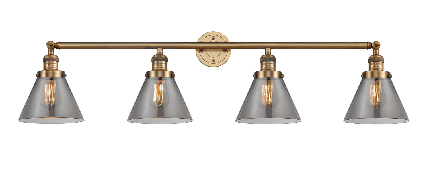 Innovations - 215-BB-G43 - Four Light Bath Vanity - Franklin Restoration - Brushed Brass
