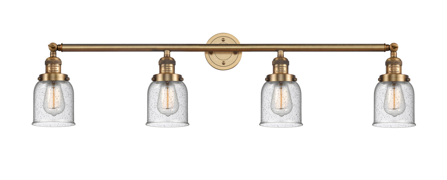 Innovations - 215-BB-G54 - Four Light Bath Vanity - Franklin Restoration - Brushed Brass