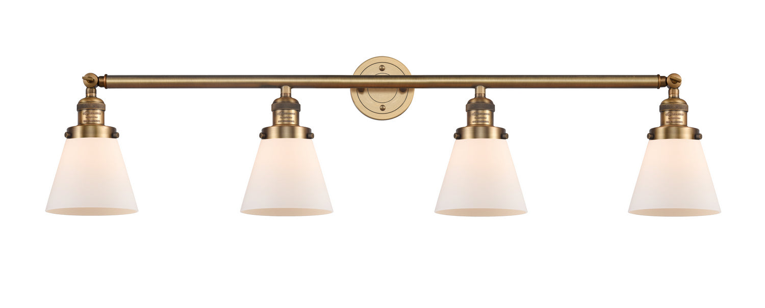 Innovations - 215-BB-G61 - Four Light Bath Vanity - Franklin Restoration - Brushed Brass