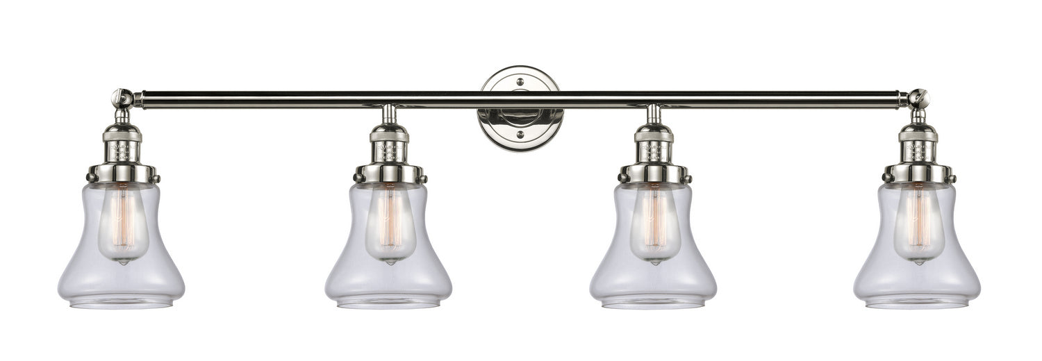 Innovations - 215-PN-G192 - Four Light Bath Vanity - Franklin Restoration - Polished Nickel