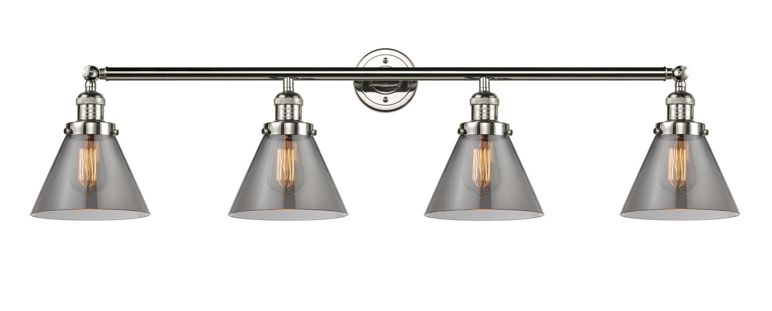 Innovations - 215-PN-G43 - Four Light Bath Vanity - Franklin Restoration - Polished Nickel