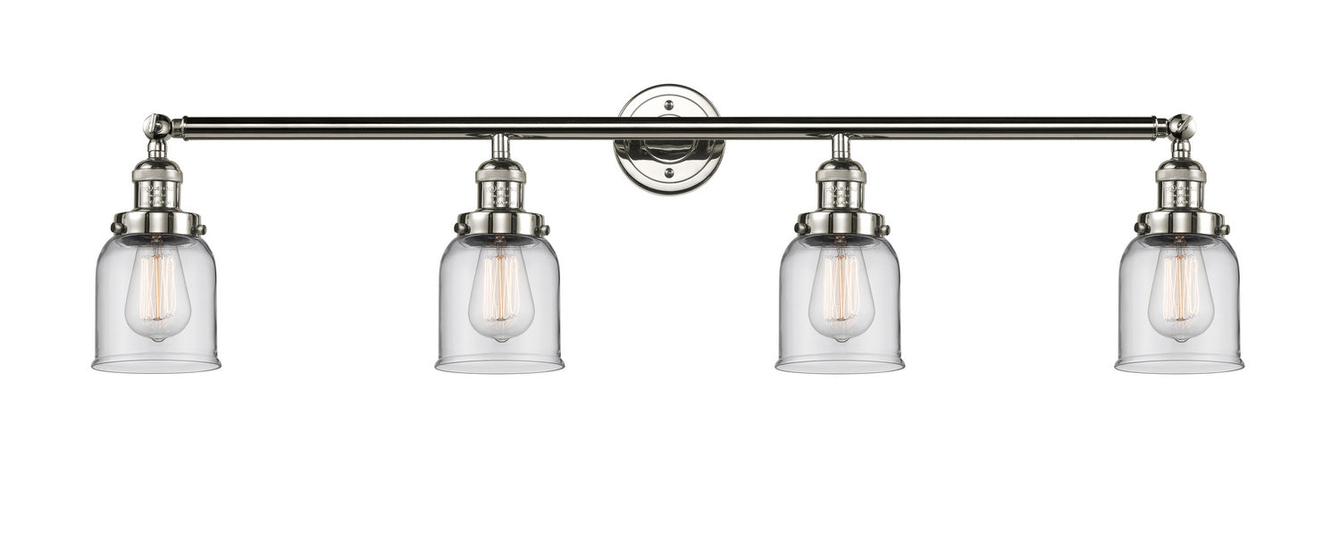 Innovations - 215-PN-G52 - Four Light Bath Vanity - Franklin Restoration - Polished Nickel