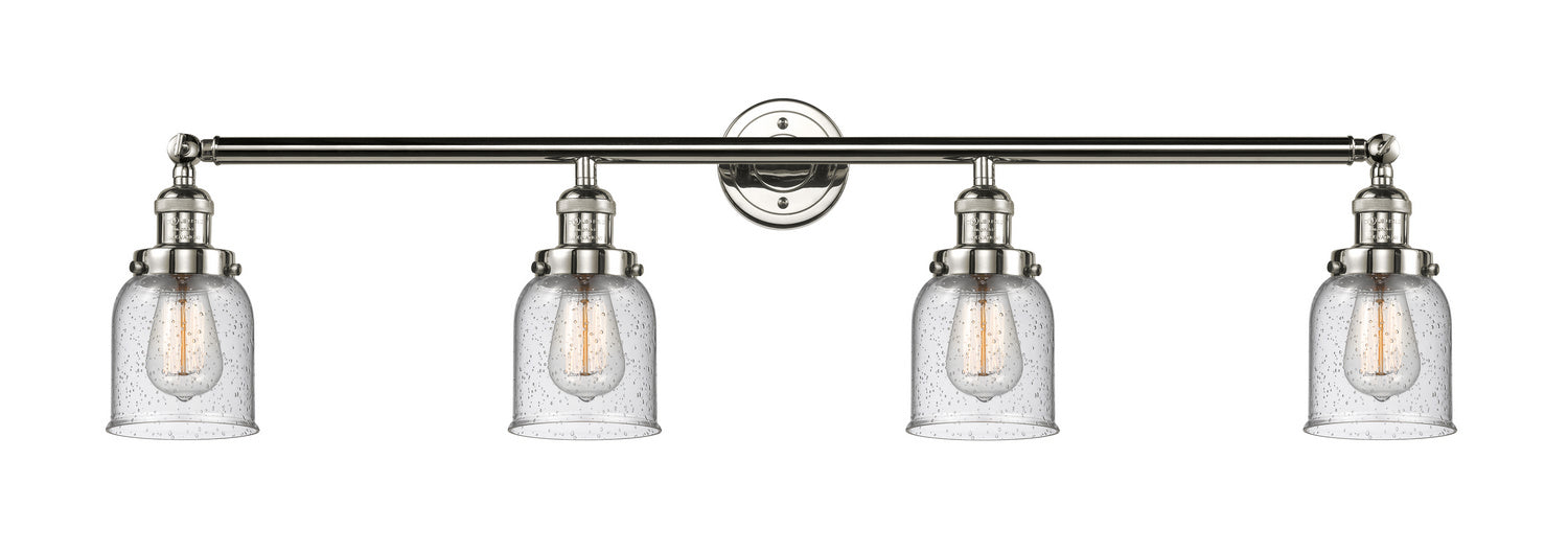 Innovations - 215-PN-G54 - Four Light Bath Vanity - Franklin Restoration - Polished Nickel
