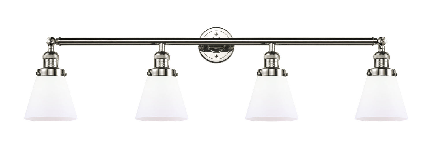 Innovations - 215-PN-G61 - Four Light Bath Vanity - Franklin Restoration - Polished Nickel
