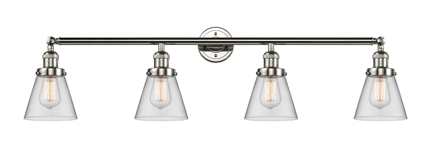 Innovations - 215-PN-G62 - Four Light Bath Vanity - Franklin Restoration - Polished Nickel