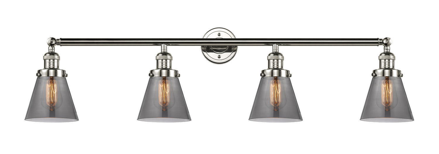Innovations - 215-PN-G63 - Four Light Bath Vanity - Franklin Restoration - Polished Nickel