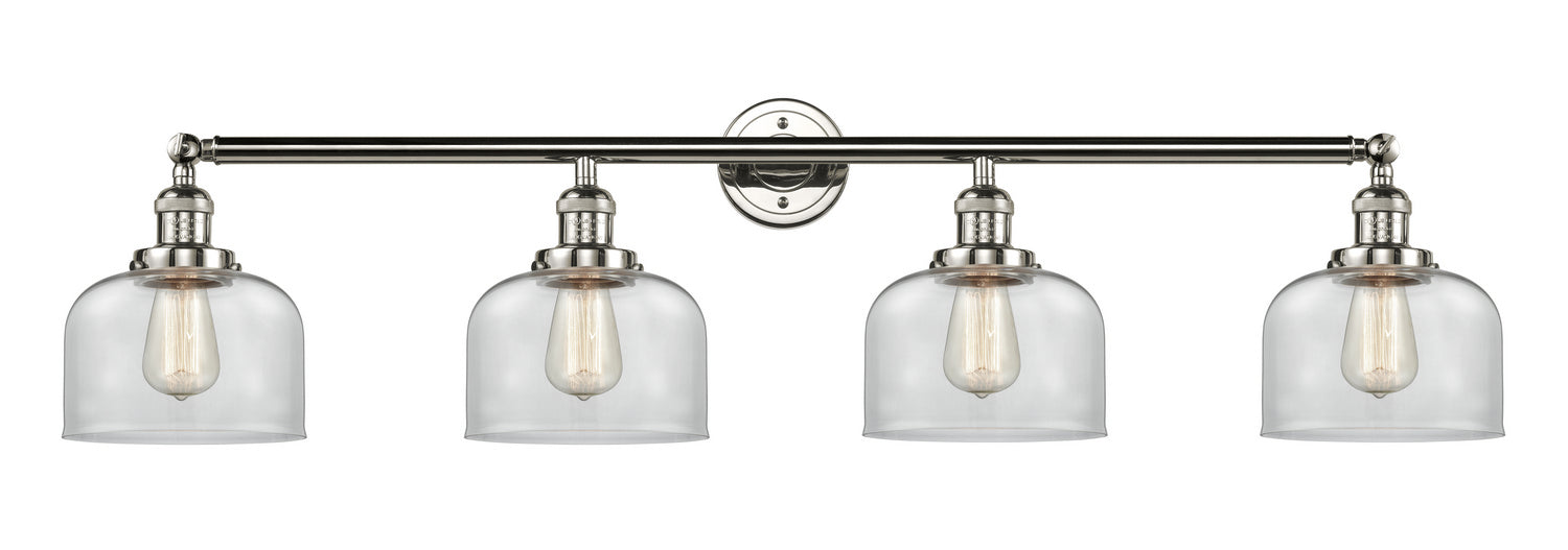 Innovations - 215-PN-G72 - Four Light Bath Vanity - Franklin Restoration - Polished Nickel