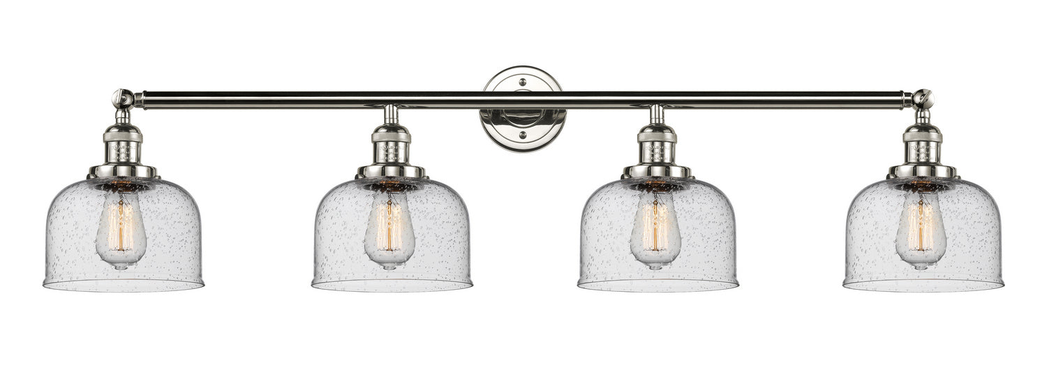Innovations - 215-PN-G74 - Four Light Bath Vanity - Franklin Restoration - Polished Nickel
