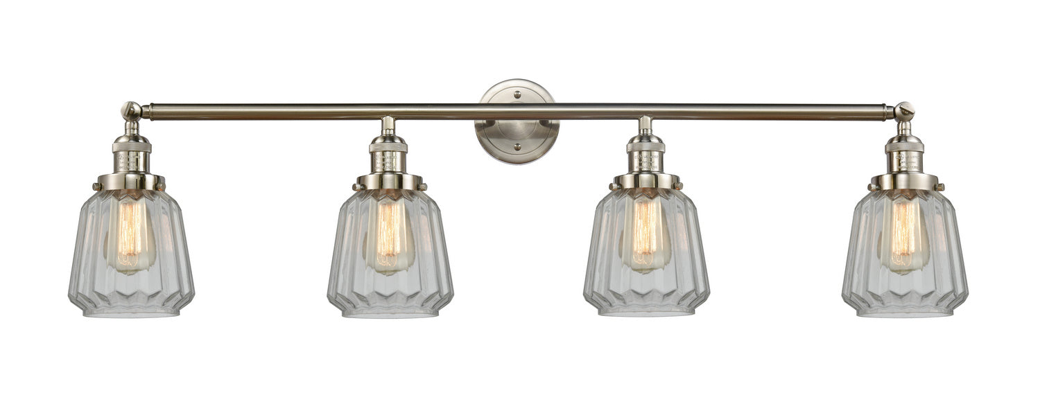 Innovations - 215-SN-G142 - Four Light Bath Vanity - Franklin Restoration - Brushed Satin Nickel
