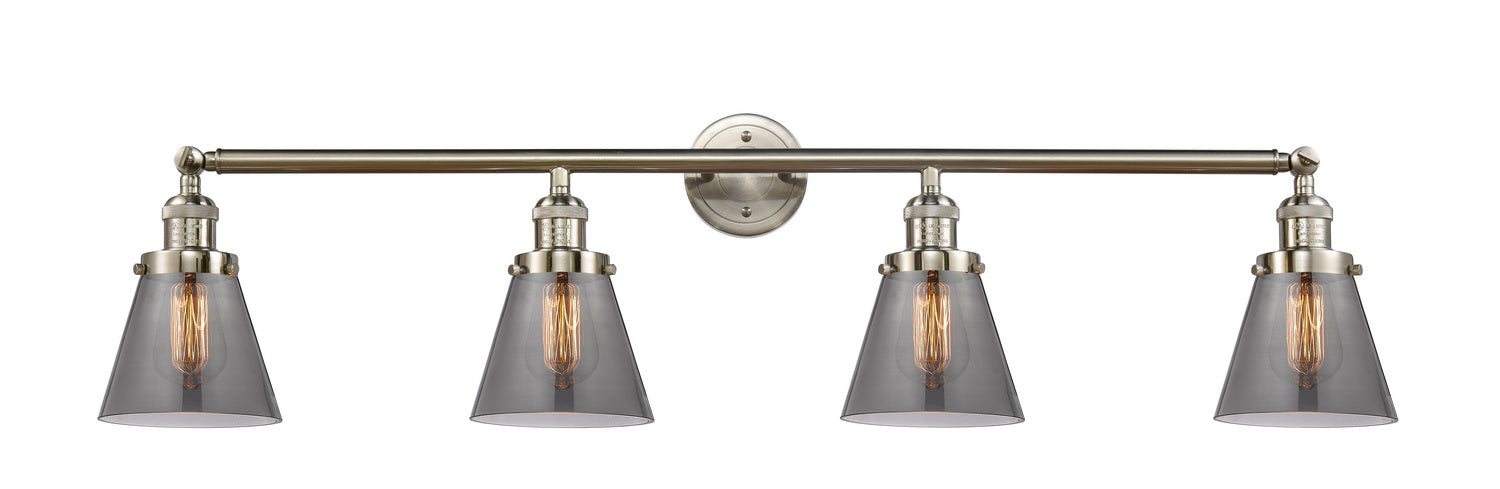 Innovations - 215-SN-G63 - Four Light Bath Vanity - Franklin Restoration - Brushed Satin Nickel