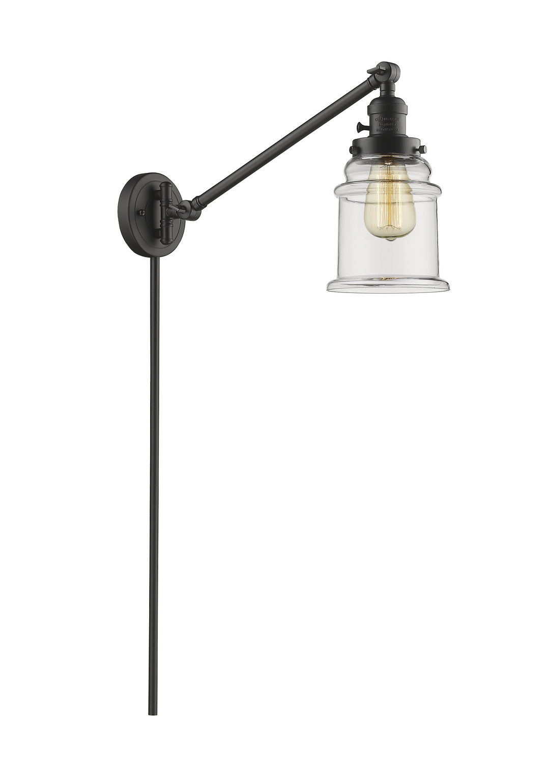 Innovations - 237-OB-G182 - One Light Swing Arm - Franklin Restoration - Oil Rubbed Bronze