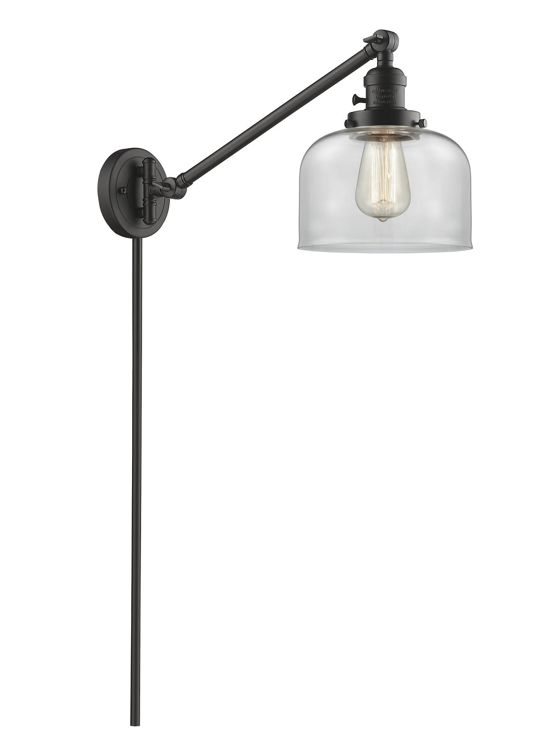 Innovations - 237-OB-G72 - One Light Swing Arm - Franklin Restoration - Oil Rubbed Bronze