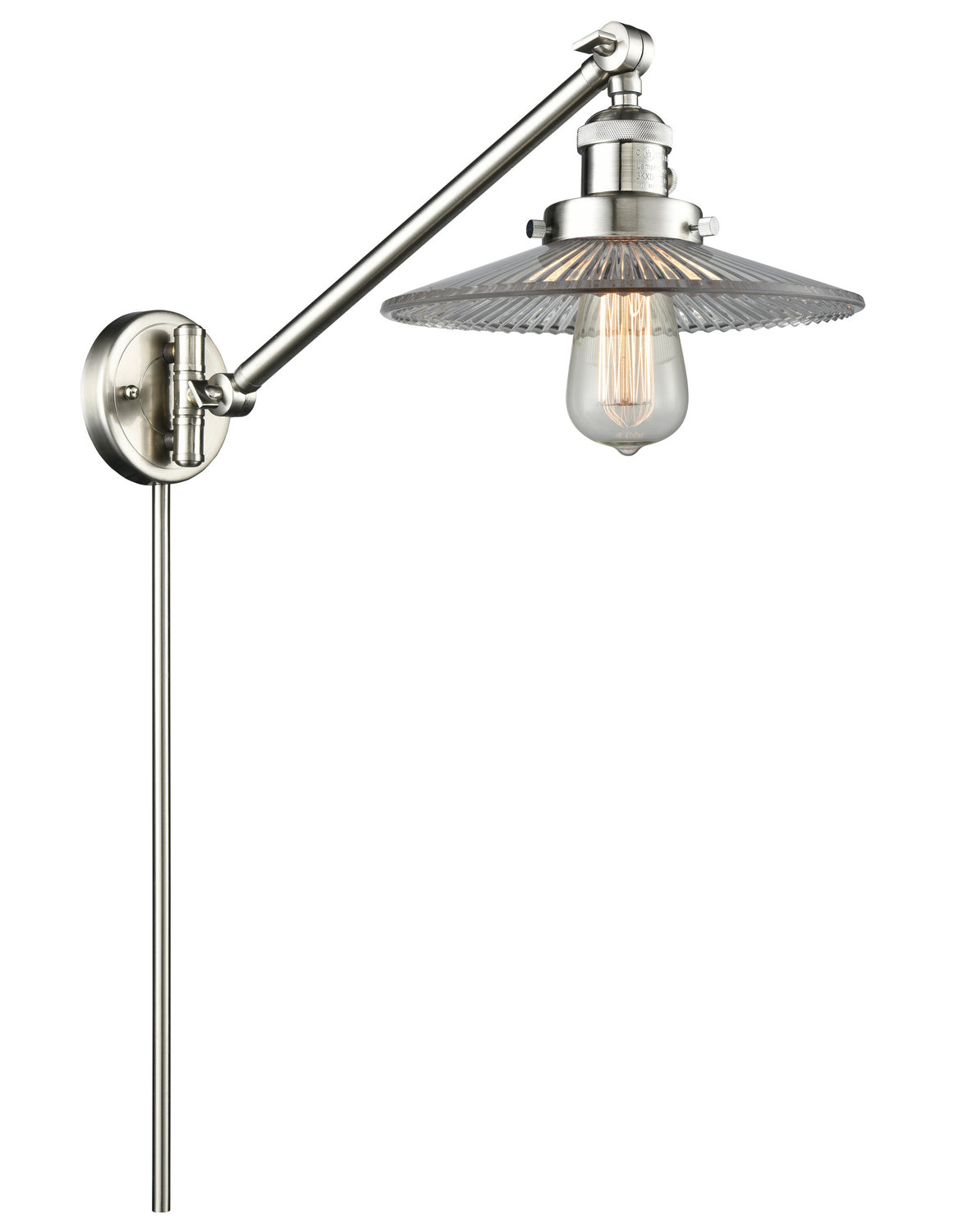 Innovations - 237-SN-G2 - One Light Swing Arm - Franklin Restoration - Brushed Satin Nickel