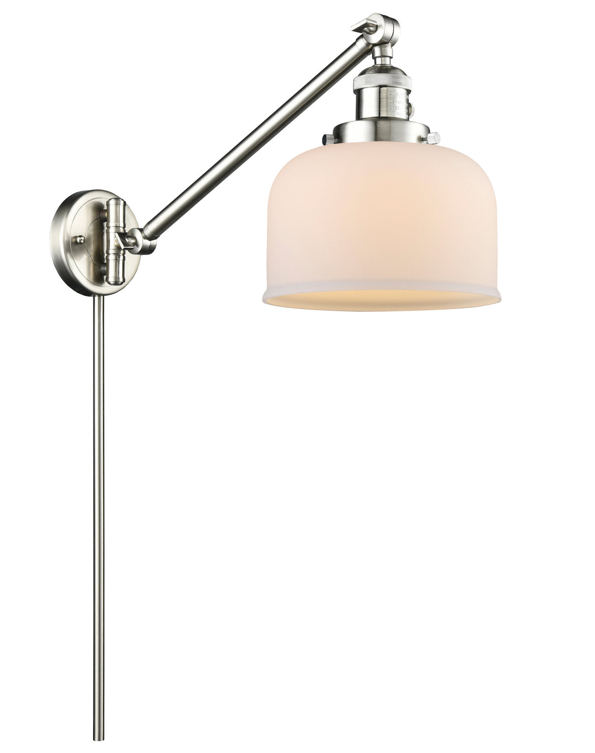 Innovations - 237-SN-G71 - One Light Swing Arm - Franklin Restoration - Brushed Satin Nickel