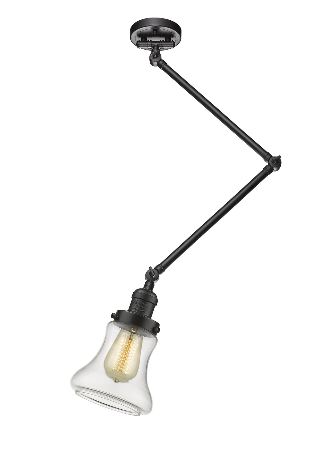 Innovations - 238C-OB-G192 - One Light Semi-Flush Mount - Franklin Restoration - Oil Rubbed Bronze