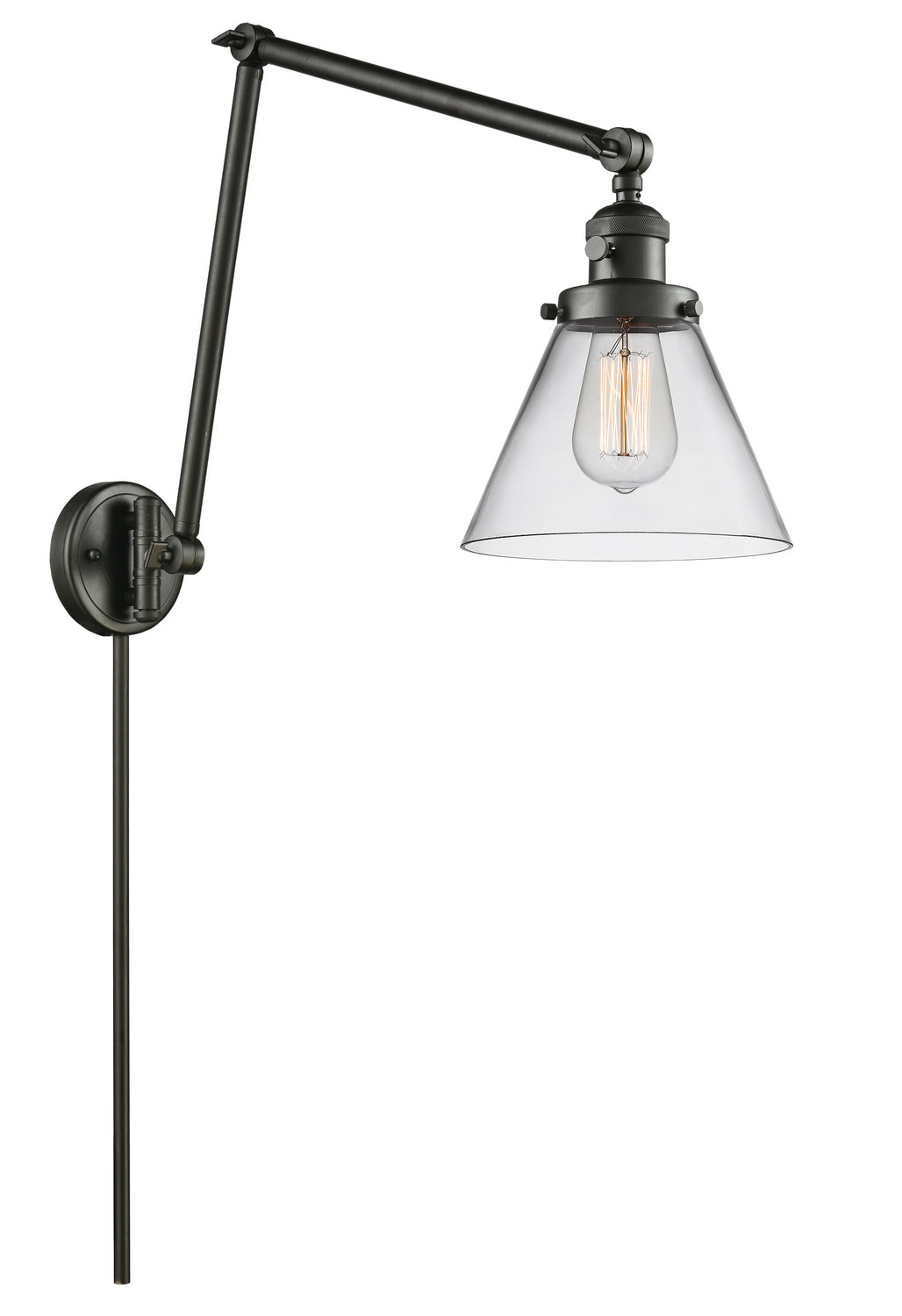 Innovations - 238-OB-G42 - One Light Swing Arm - Franklin Restoration - Oil Rubbed Bronze
