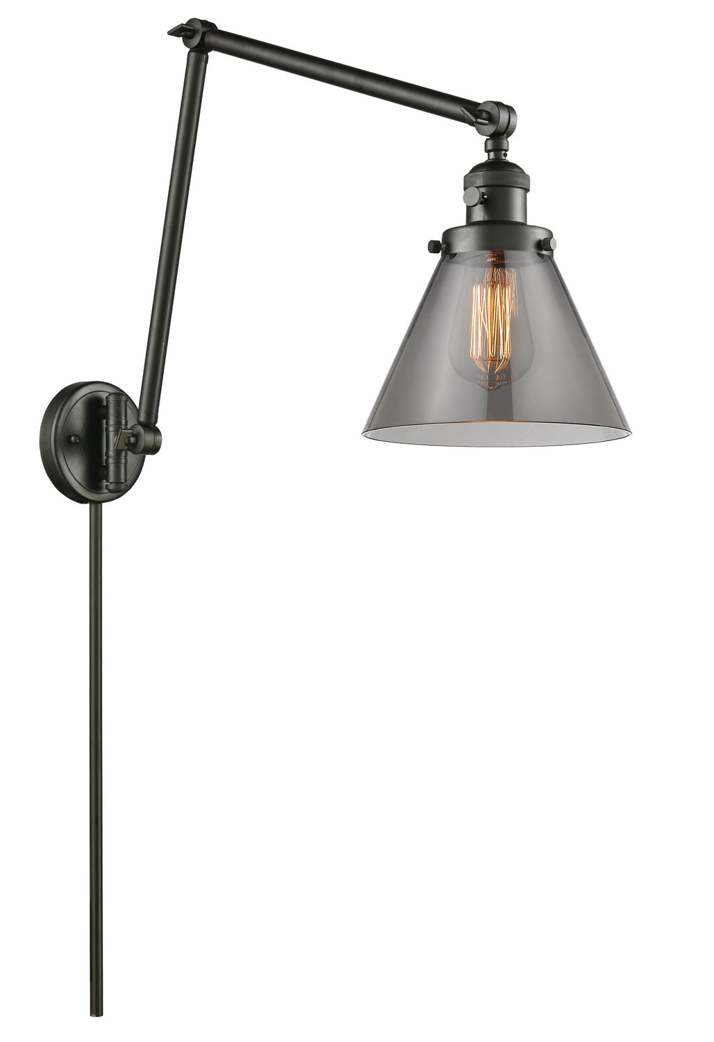 Innovations - 238-OB-G43 - One Light Swing Arm - Franklin Restoration - Oil Rubbed Bronze
