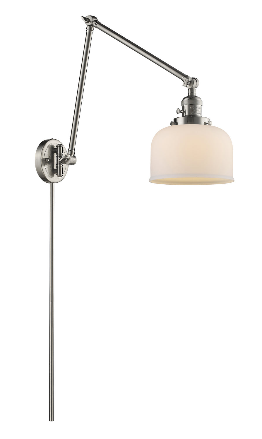 Innovations - 238-SN-G71 - One Light Swing Arm - Franklin Restoration - Brushed Satin Nickel