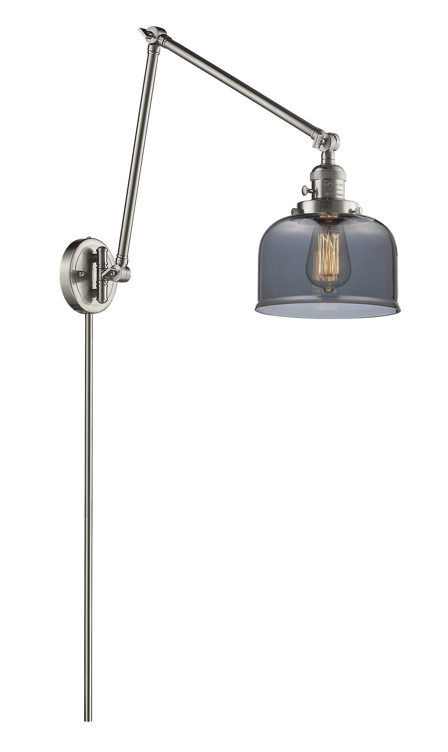 Innovations - 238-SN-G73 - One Light Swing Arm - Franklin Restoration - Brushed Satin Nickel