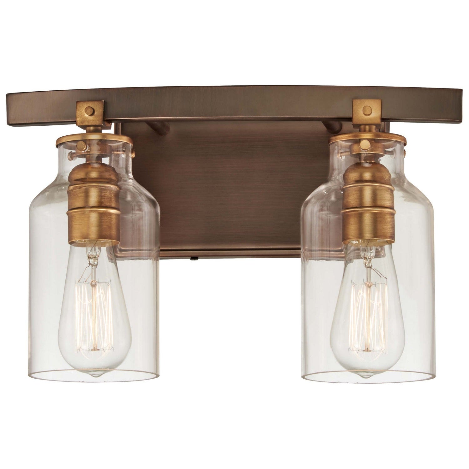 Minka-Lavery - 3552-588 - Two Light Bath - Morrow - Harvard Court Bronze W/Gold Hi