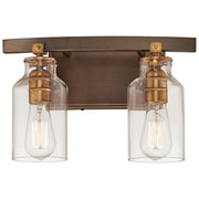 Minka-Lavery - 3552-588 - Two Light Bath - Morrow - Harvard Court Bronze W/Gold Hi
