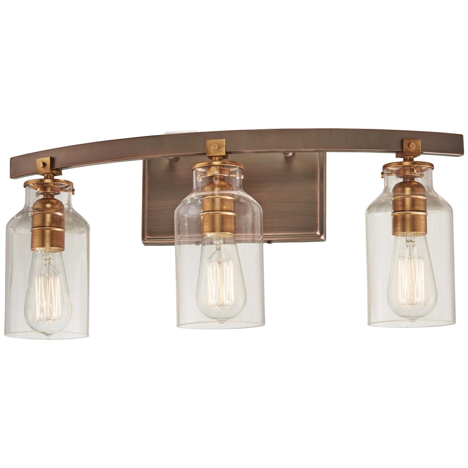 Minka-Lavery - 3553-588 - Three Light Bath - Morrow - Harvard Court Bronze W/Gold Hi