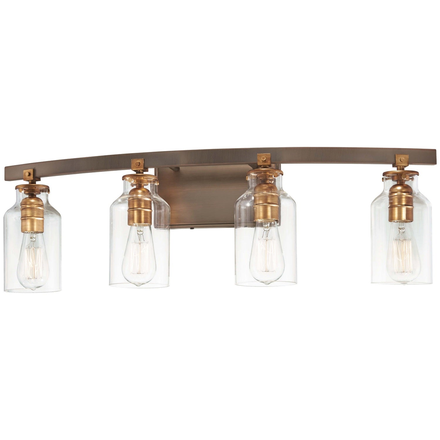 Minka-Lavery - 3554-588 - Four Light Bath - Morrow - Harvard Court Bronze W/Gold Hi
