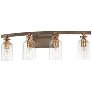 Minka-Lavery - 3554-588 - Four Light Bath - Morrow - Harvard Court Bronze W/Gold Hi