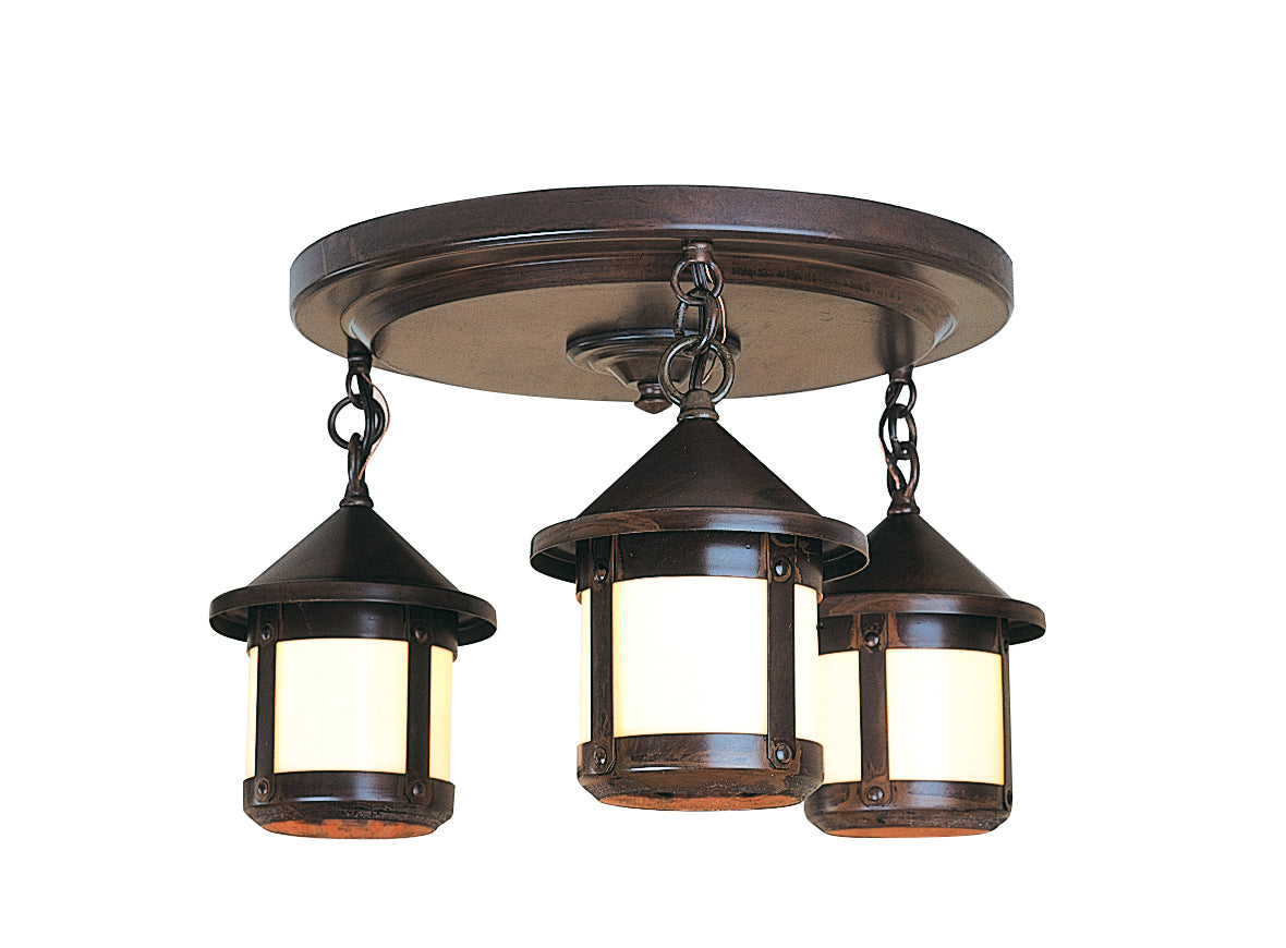 Arroyo - BCM-6S/3OF-BZ - Three Light Flush Mount - Berkeley - Bronze