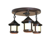Arroyo - BCM-6S/3OF-BZ - Three Light Flush Mount - Berkeley - Bronze