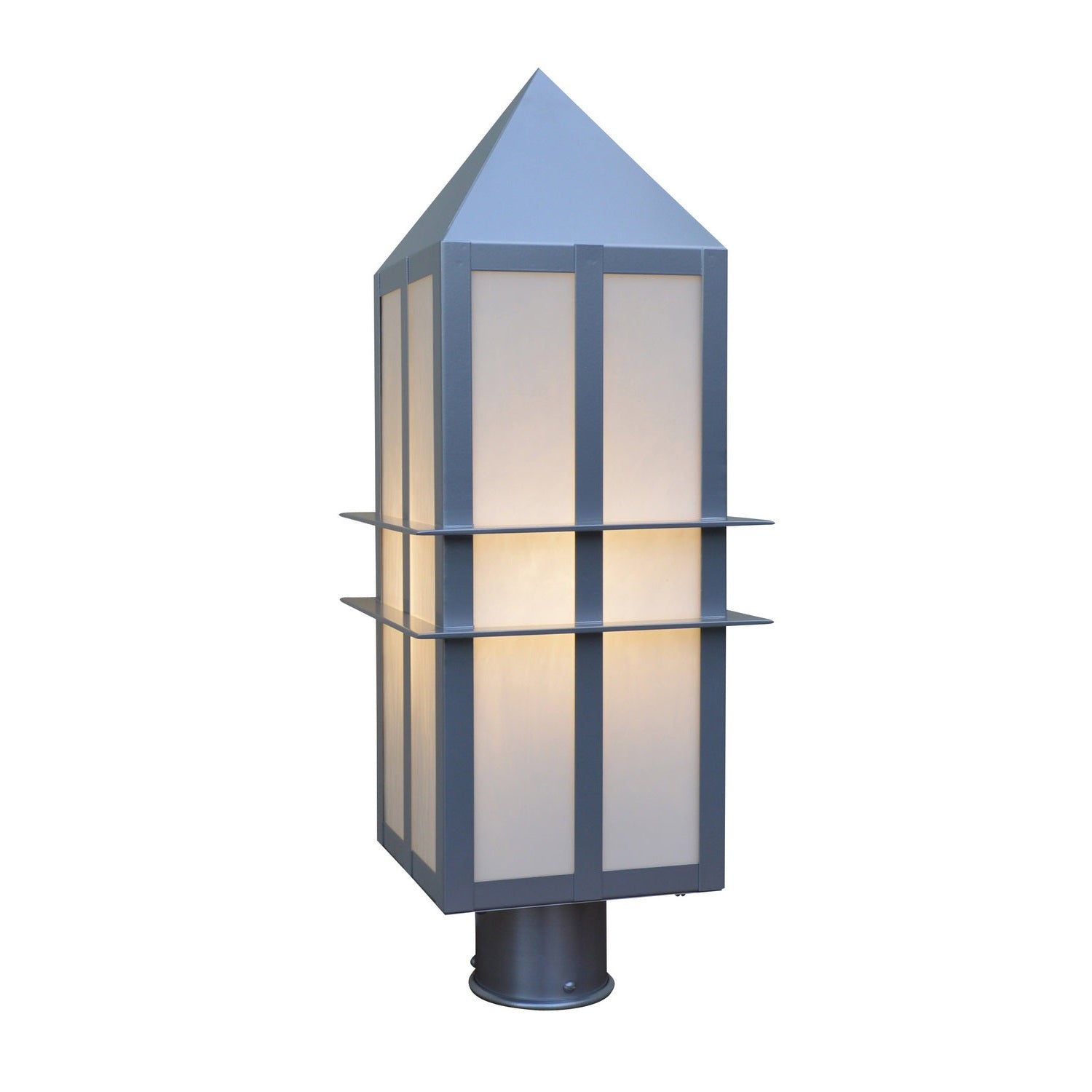 Arroyo - BEP-9WO-P - One Light Post Mount - Bexley - Pewter