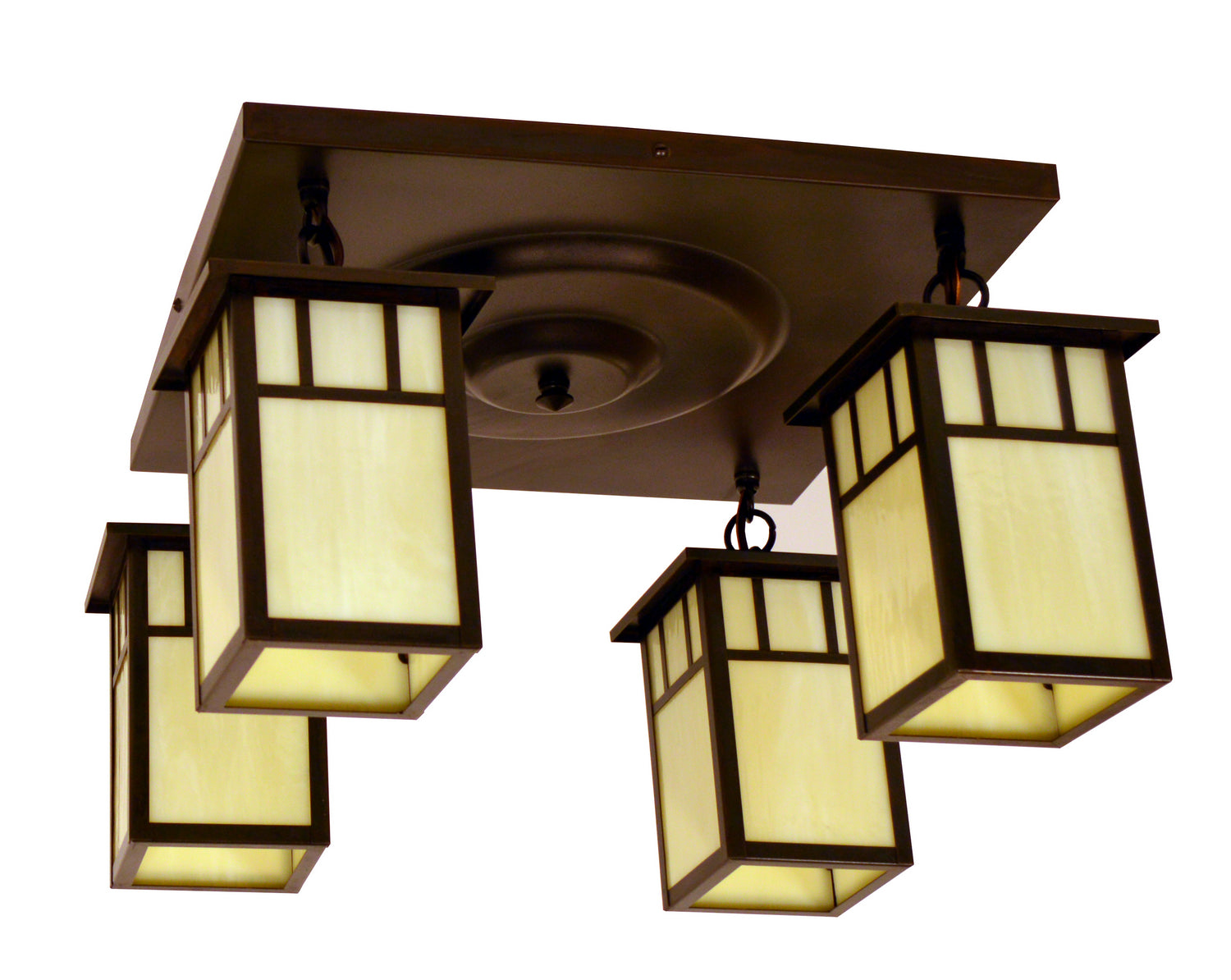 Arroyo - HCM-4L/4DTCR-BZ - Four Light Flush Mount - Huntington - Bronze