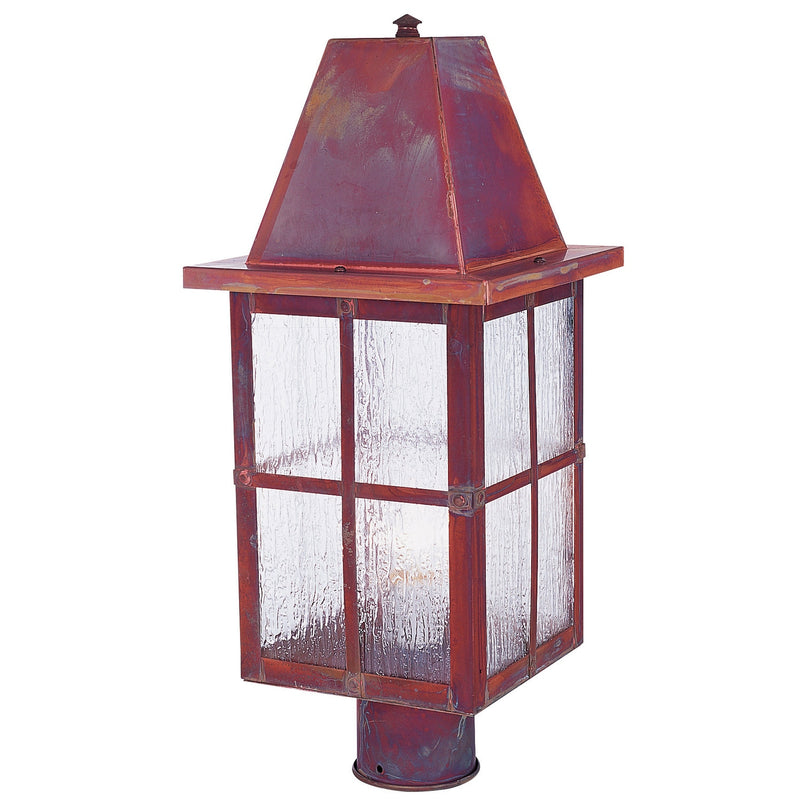 Arroyo - HP-8RM-RC - One Light Post Mount - Hartford - Raw Copper
