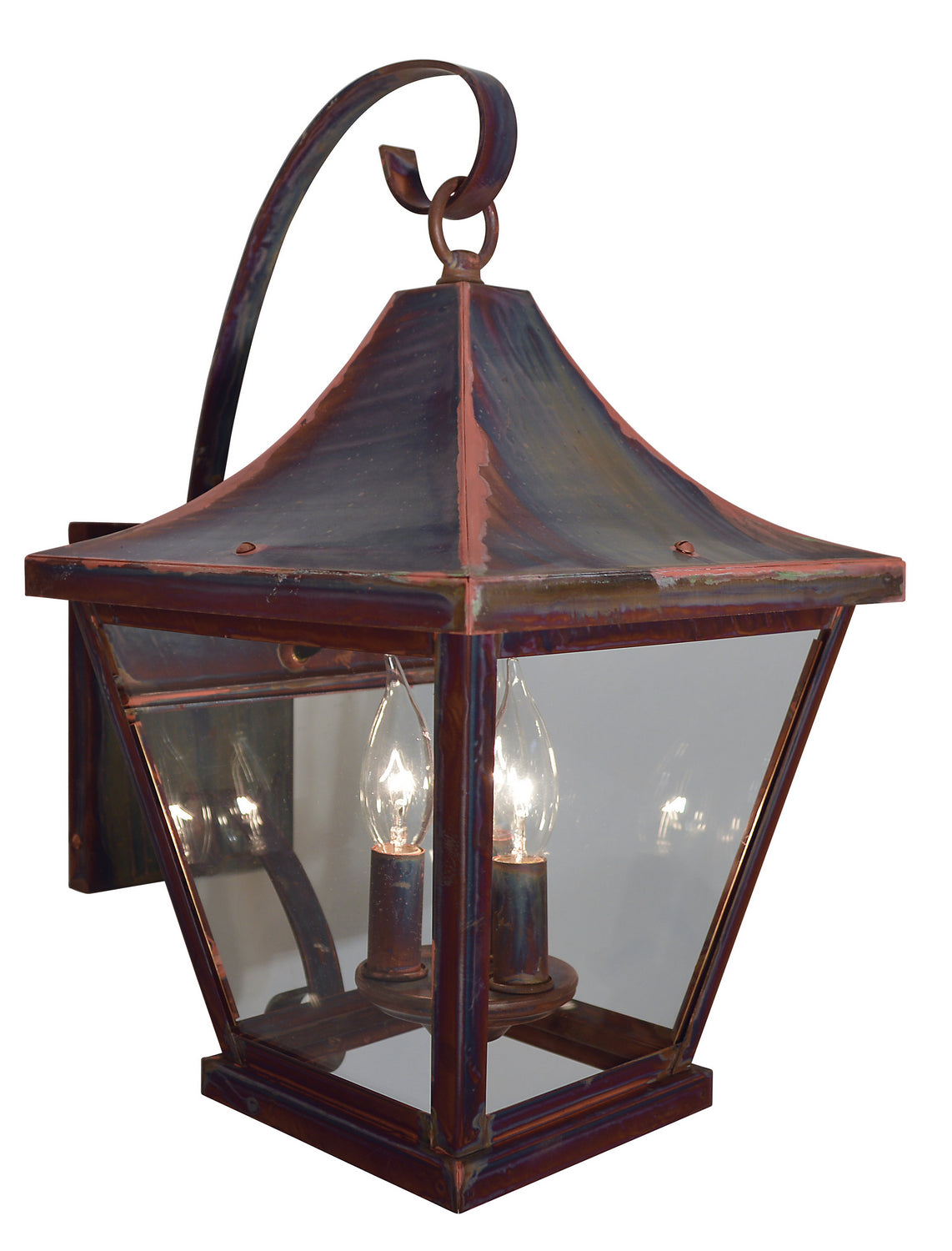 Arroyo - NAB-10CLR-RC - Three Light Wall Mount - Nantes - Raw Copper