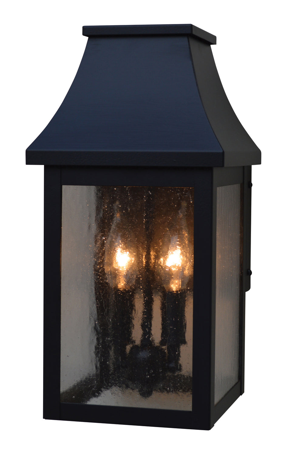 Arroyo - PRW-7CS-BK - Two Light Wall Mount - Providence - Satin Black