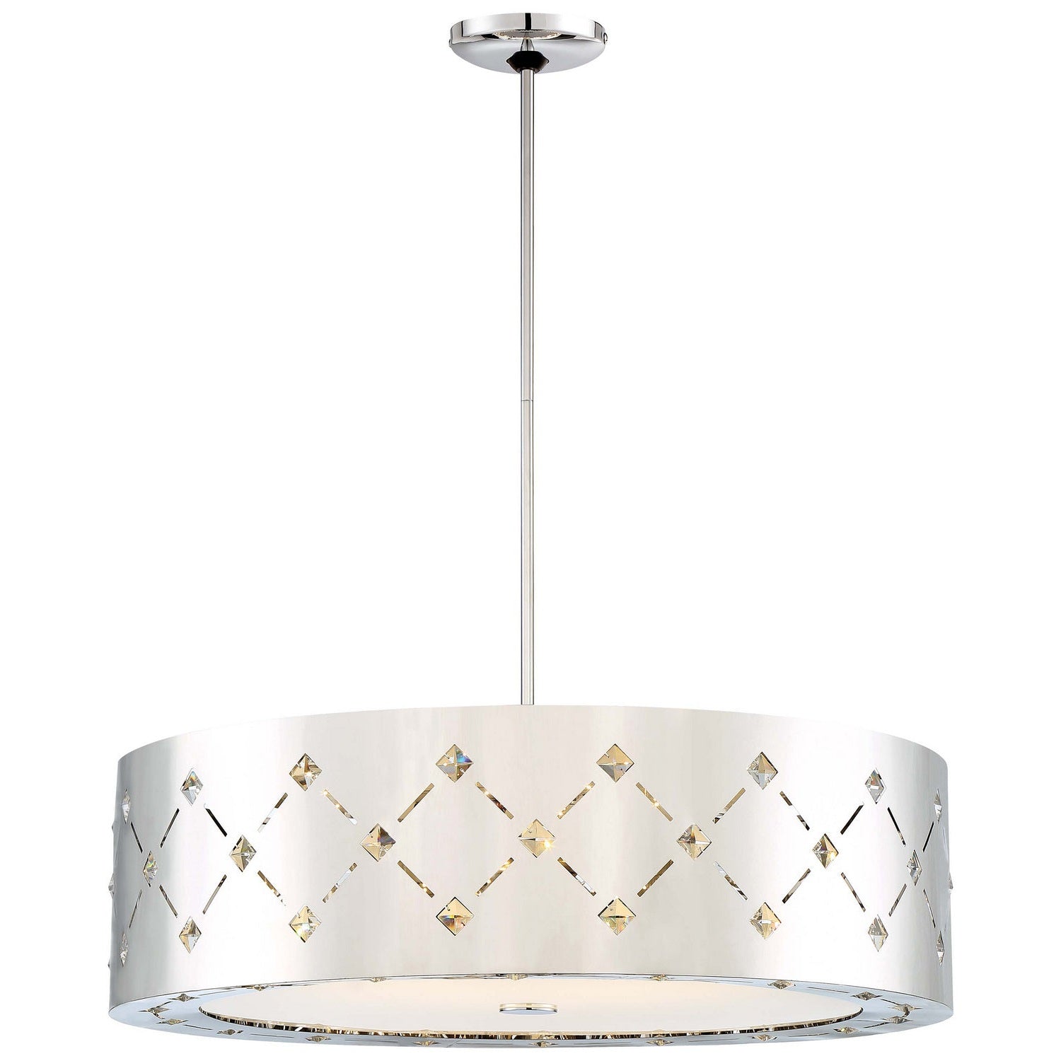 George Kovacs - P1035-077-L - LED Pendant - Crowned - Chrome