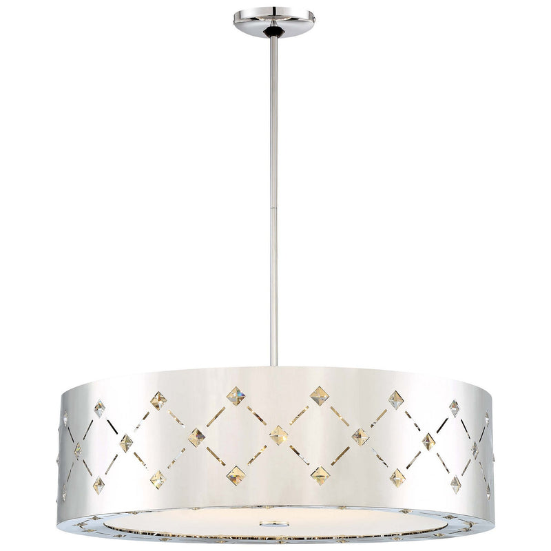 George Kovacs - P1035-077-L - LED Pendant - Crowned - Chrome