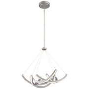 George Kovacs - P1337-665-L - LED Pendant - Swing Time - Brushed Silver