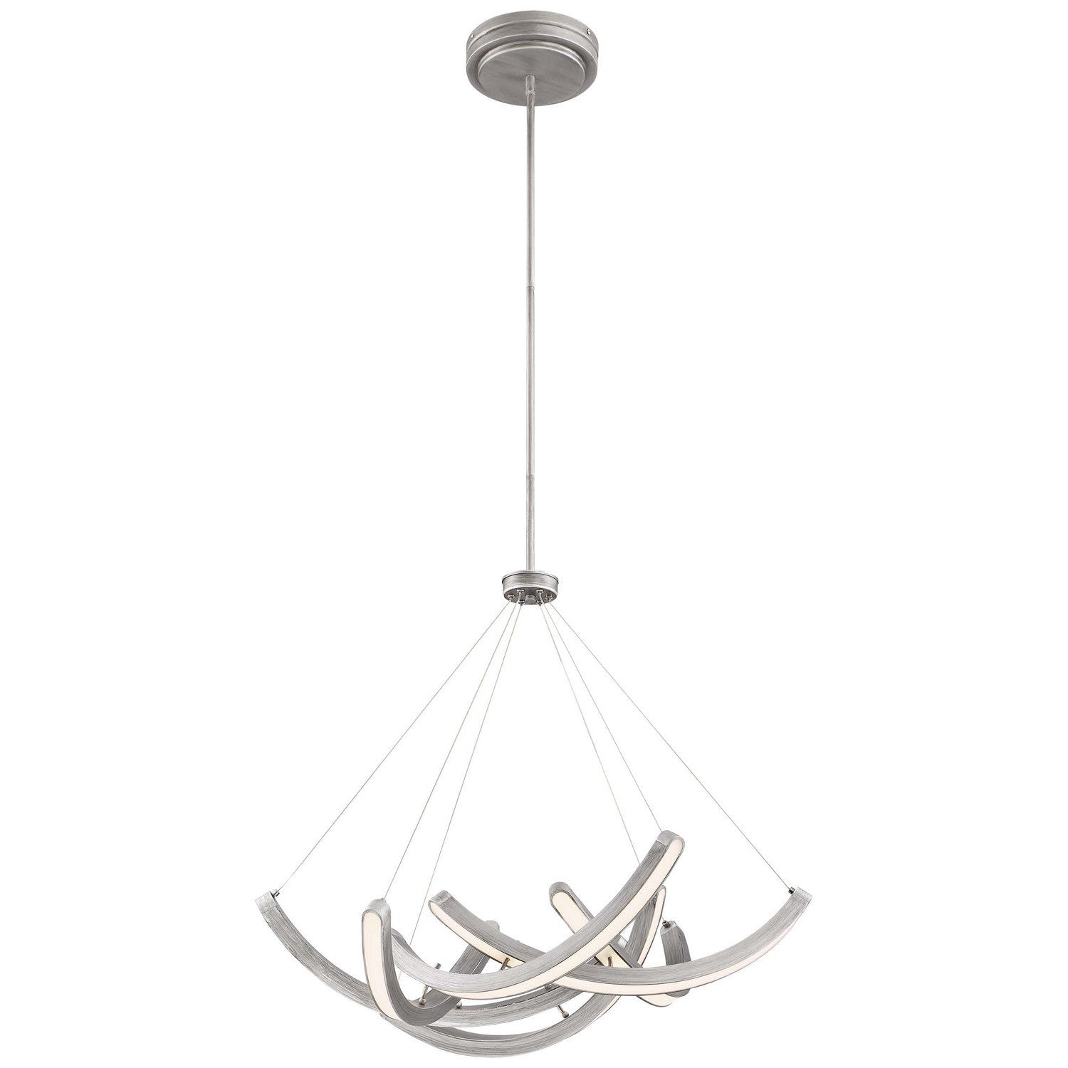 George Kovacs - P1337-665-L - LED Pendant - Swing Time - Brushed Silver
