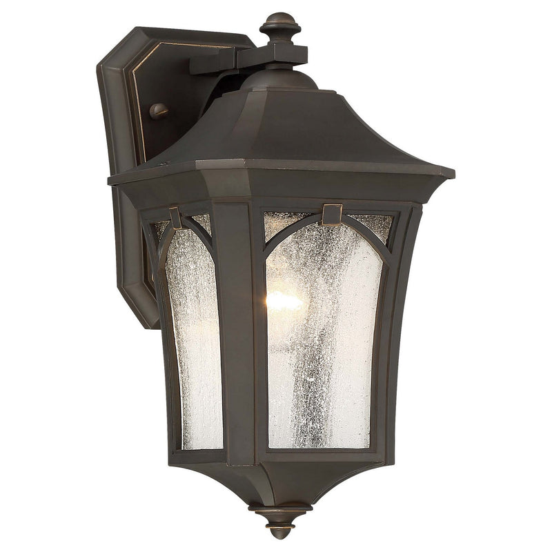 Minka-Lavery - 71211-143C - One Light Outdoor Wall Mount - Solida - Oil Rubbed Bronze W/ Gold High